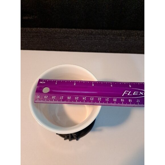 NIB Fondue Set Swissmar Kindle 6 Pc Forks White Ceramic Bowl Black Metal Stand - Picture 6 of 8